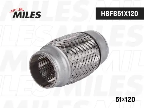 Гофра глушителя MILES HBFB51X120 L= d=