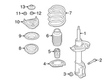 Pad - front spring, upper 54623F6000 HYUNDAI