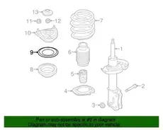 Pad - front spring, upper 54623F6000 HYUNDAI