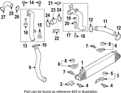 HOSE,INTER COOLER OUTLET AIR 1505A923 MITSUBISHI