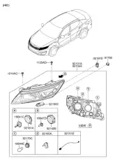 Фонарь габаритный KIA 921024C551