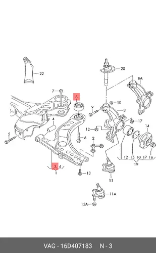 VAG 16D407183
