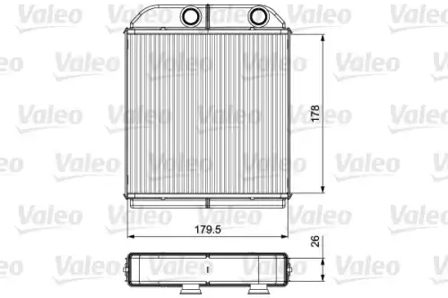 Радиатор печки VALEO 811538
