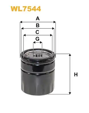 Oil filter WL7544 WIX