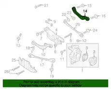 Рычаг подвески VAG 4M0505398Q