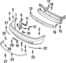 CLIP-REAR UNDER SPOILER 57795AC000 SUBARU