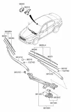 Щетка стеклоочистителя 983503R000 KIA