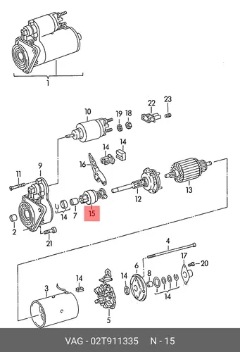 бендикс Audi 02T911335 VAG