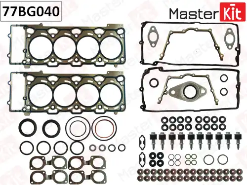 Комплект прокладок двигателя MASTERKIT 77BG040