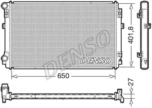 Радиатор системы охлаждения двигателя DENSO DRM32048