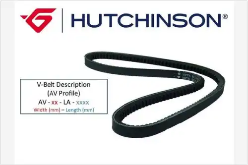 Trapezoidal belt AV 12.5 LA 2550TK HUTCHINSON