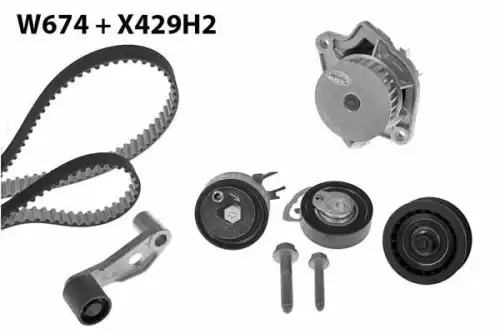 Water pump kits 674K2 MGA