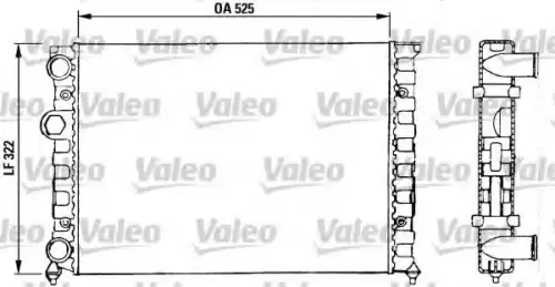 Радиатор системы охлаждения двигателя VALEO 730504