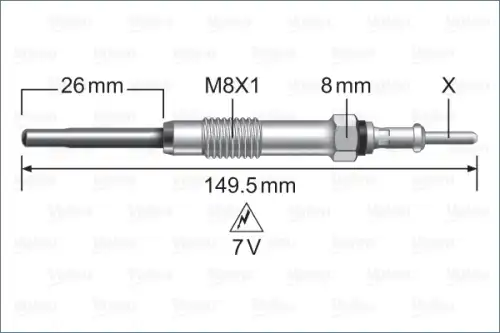 Свеча накаливания VALEO 345253