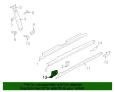 Кронштейн облицовки 4B3853922 VAG