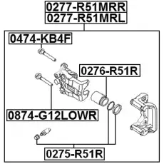 Суппорт тормозной FEBEST 0277-R51MRL
