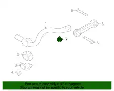 Ремкомплект, подвеска колеса N   102 861 10 BENTLEY