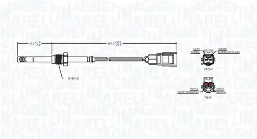 Датчик температуры автомобильный MAGNETI MARELLI 172000067010