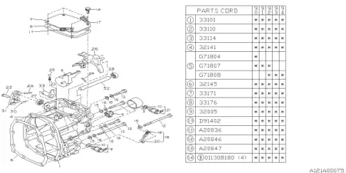 OIL SEAL 806718070 SUBARU