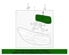 Фонарь задний MAZDA BBM451163D