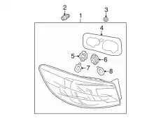 Фонарь задний MAZDA BBM451163D