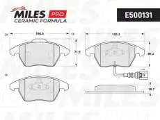 Тормозные колодки дисковые передняя ось MILES E500131