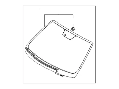 Glass assy - windshield 861104D130 KIA