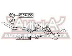 Втулка переднего стабилизатора d26.5 0107150 ASVA
