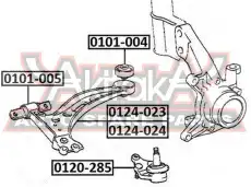 Рычаг подвески ASVA 0124024