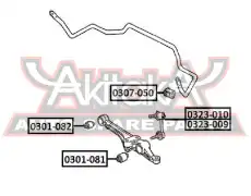 ВТУЛКА ПЕРЕДНЕГО СТАБИЛИЗАТОРА D26 0307050 ASVA