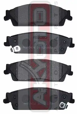 Тормозные колодки дисковые ASVA AKD0636