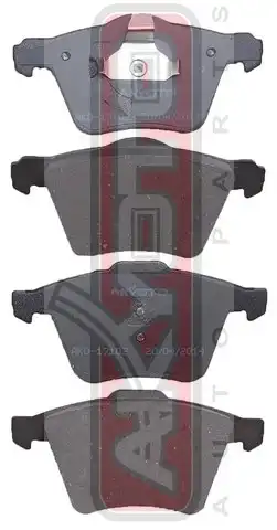 Тормозные колодки дисковые ASVA AKD17102