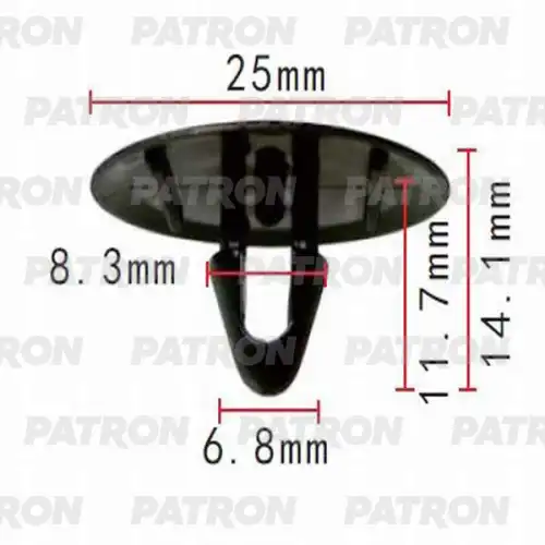 P370141 Клипса пластмассовая PATRON