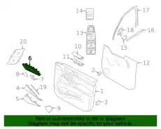 Ручка двери BMW 51216997809