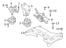 Engine mount 22119894850 BMW