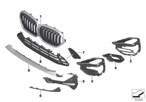 Решетка радиатора BMW 51 13 8 493 450