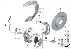 Тормозные колодки дисковые BMW 34 10 6 898 307