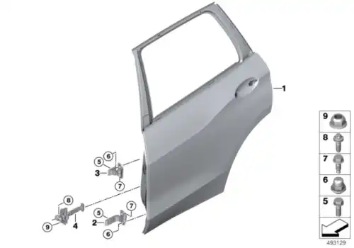 41 00 8 497 452 Дверь Зд.Пр. BMW