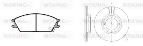 Тормозные колодки дисковые WOKING 8324300
