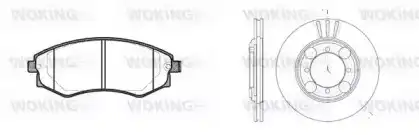 Тормозные колодки дисковые WOKING 8218300