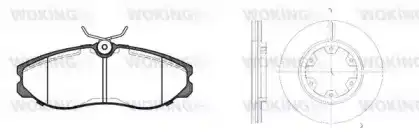 Тормозные колодки дисковые WOKING 8562301