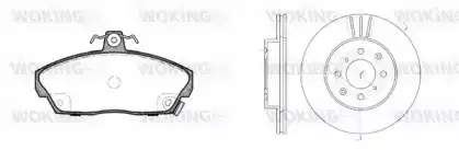 Тормозные колодки дисковые WOKING 8237301