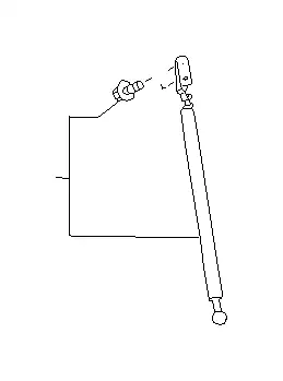 STAY ASSEMBLY-REAR GATE,RIGHT 60330AC000 SUBARU