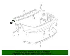 Облицовка бампера чёрный 8D9807795  3FZ VAG