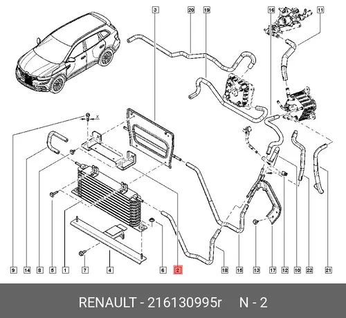 SUPPORT MAINTIEN R 216130995R RENAULT