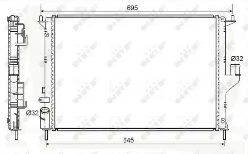 Радиатор кондиционера (конденсатор) NRF 53118A