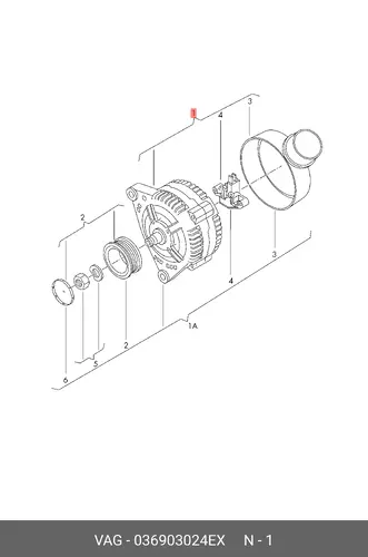 Генератор VAG 036903024EX