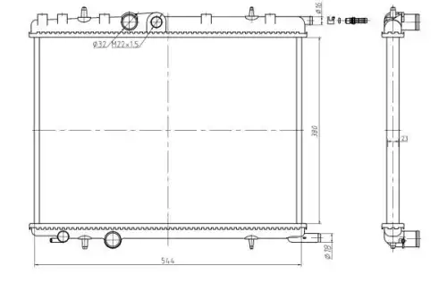 Радиатор кондиционера (конденсатор) NRF 58304A