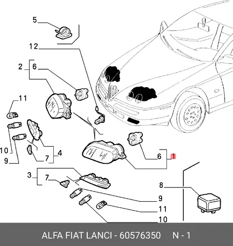 Фара ALFA ROMEO 60576350
