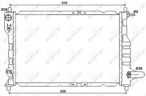 Радиатор кондиционера (конденсатор) NRF 53068A